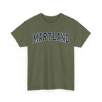 Maryland Vintage Varsity Unisex T-shirt - Military Green / S - T-Shirt