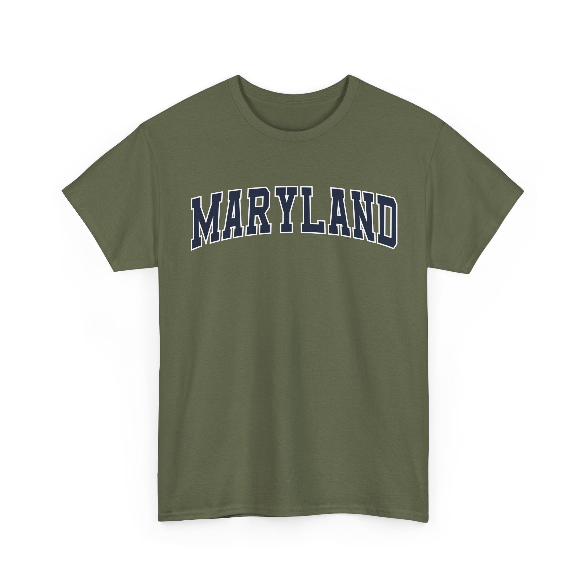 Maryland Vintage Varsity Unisex T-shirt - Military Green / S - T-Shirt