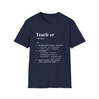 Teacher Definition T-Shirt (V4) - Navy / S - T-Shirt