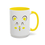Cute Hamster Face Accent Coffee Mug