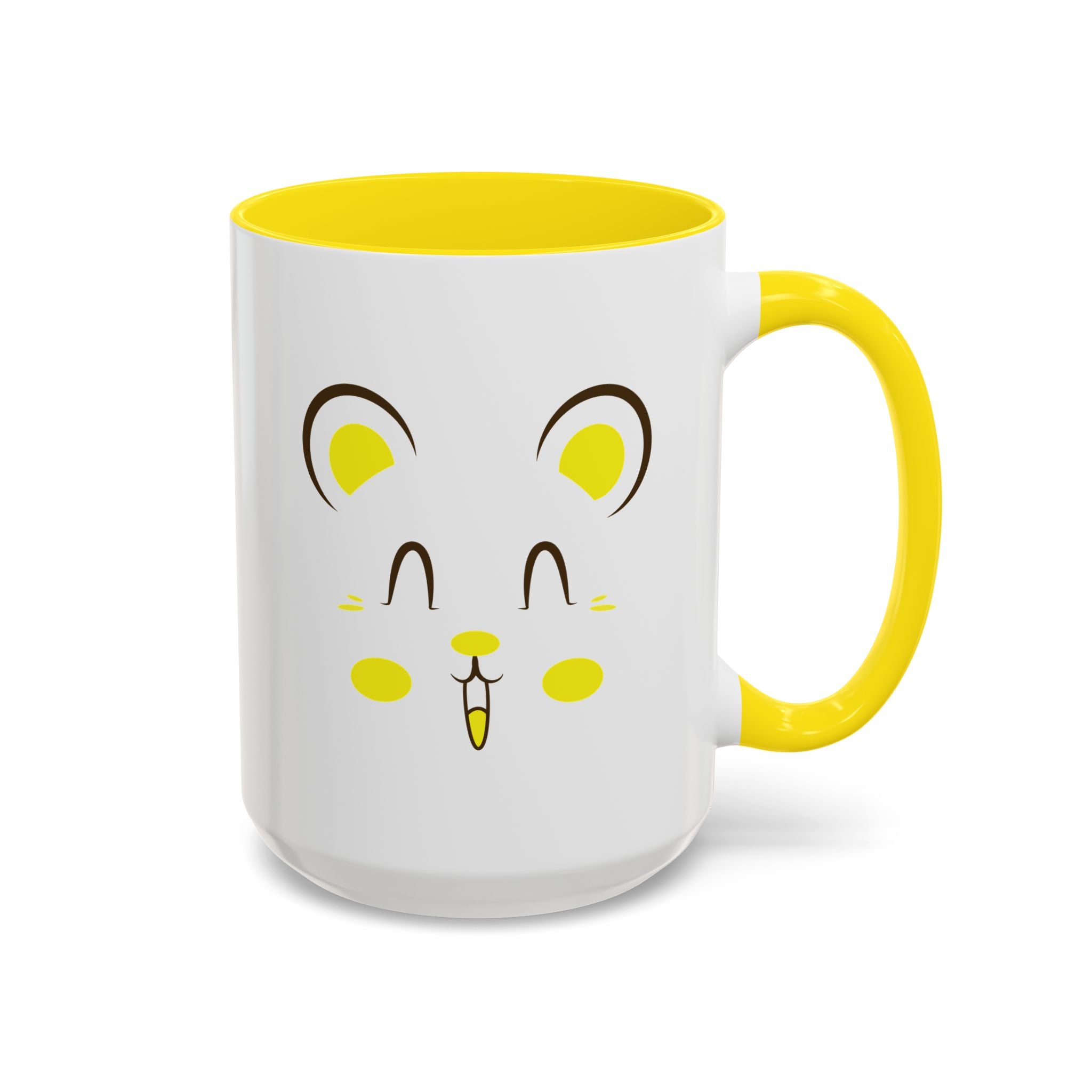 Cute Hamster Face Accent Coffee Mug