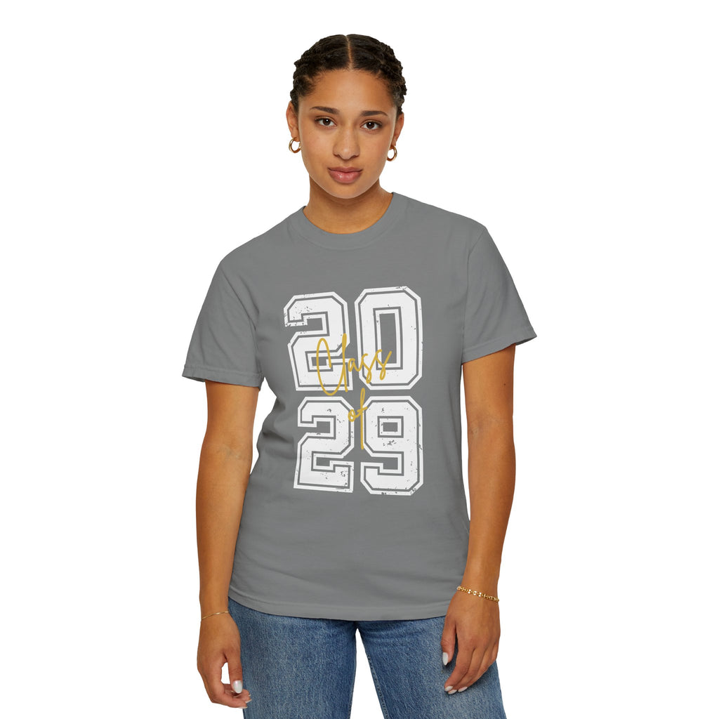 Class of 2029 Vintage Unisex T-Shirt Trendy Graphic Tee for Celebrations Comfortable Everyday Wear Unique Gift Idea