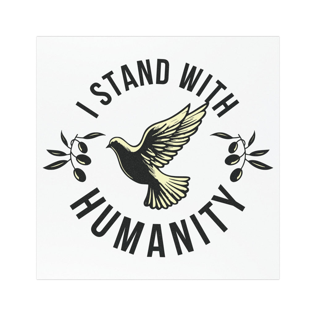 I Stand with Humanity Car Magnets - 5’’ × / Rectangle / 1 pc - Home Decor
