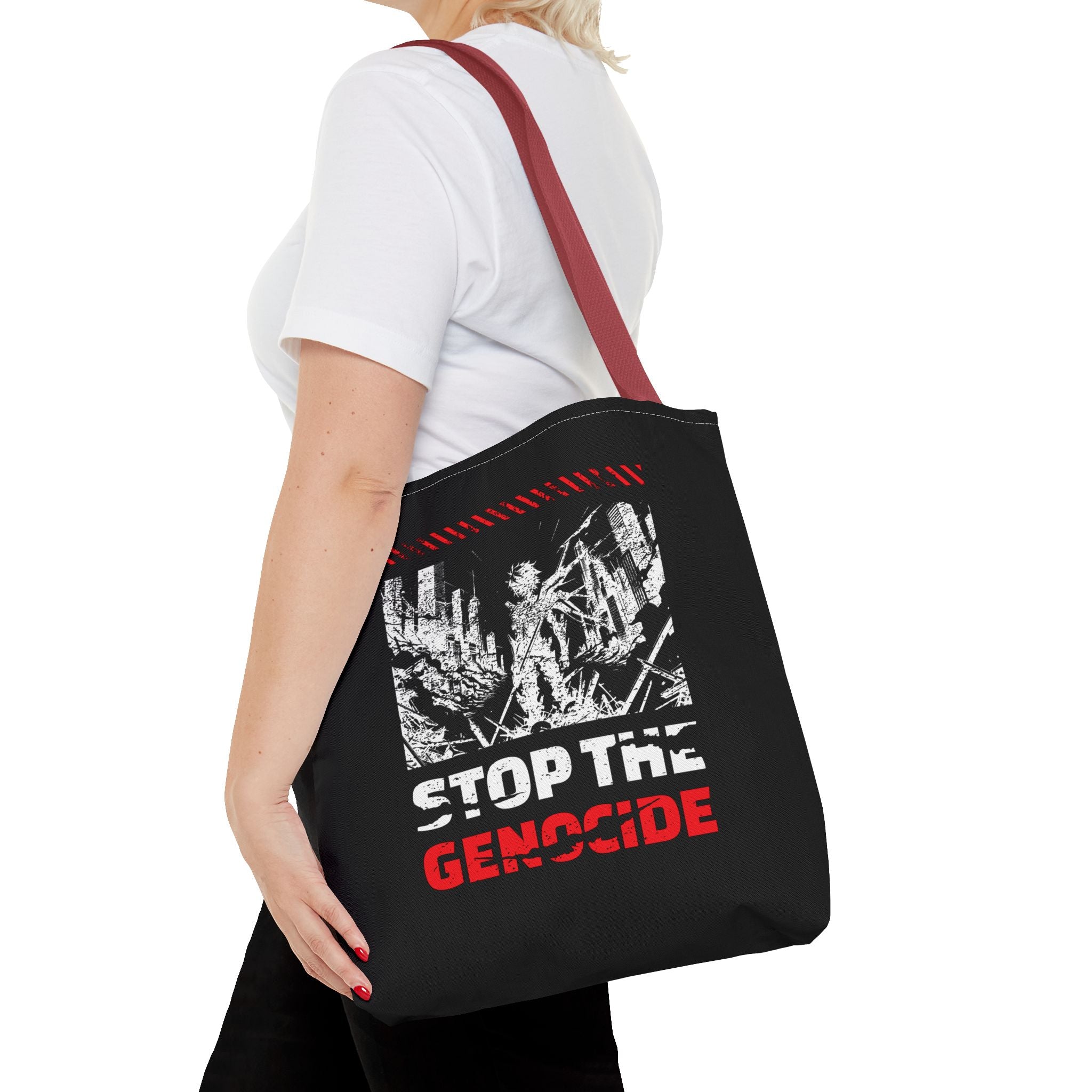 Stop the Genocide Tote Bag - Bags