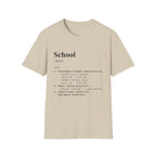 School Definition T-Shirt (V1) - Sand / S - T-Shirt