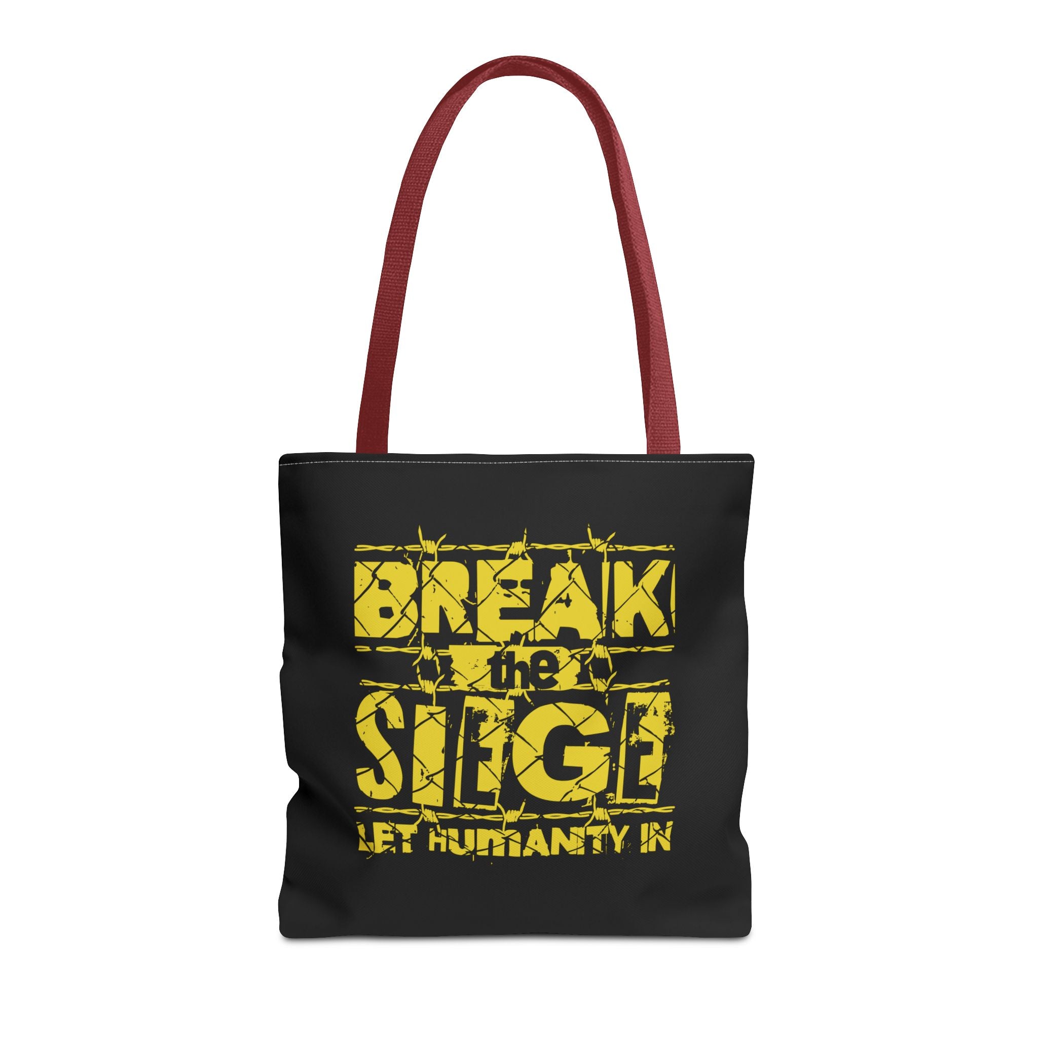 Break the Siege Tote Bag - 16’’ × / Red - Bags