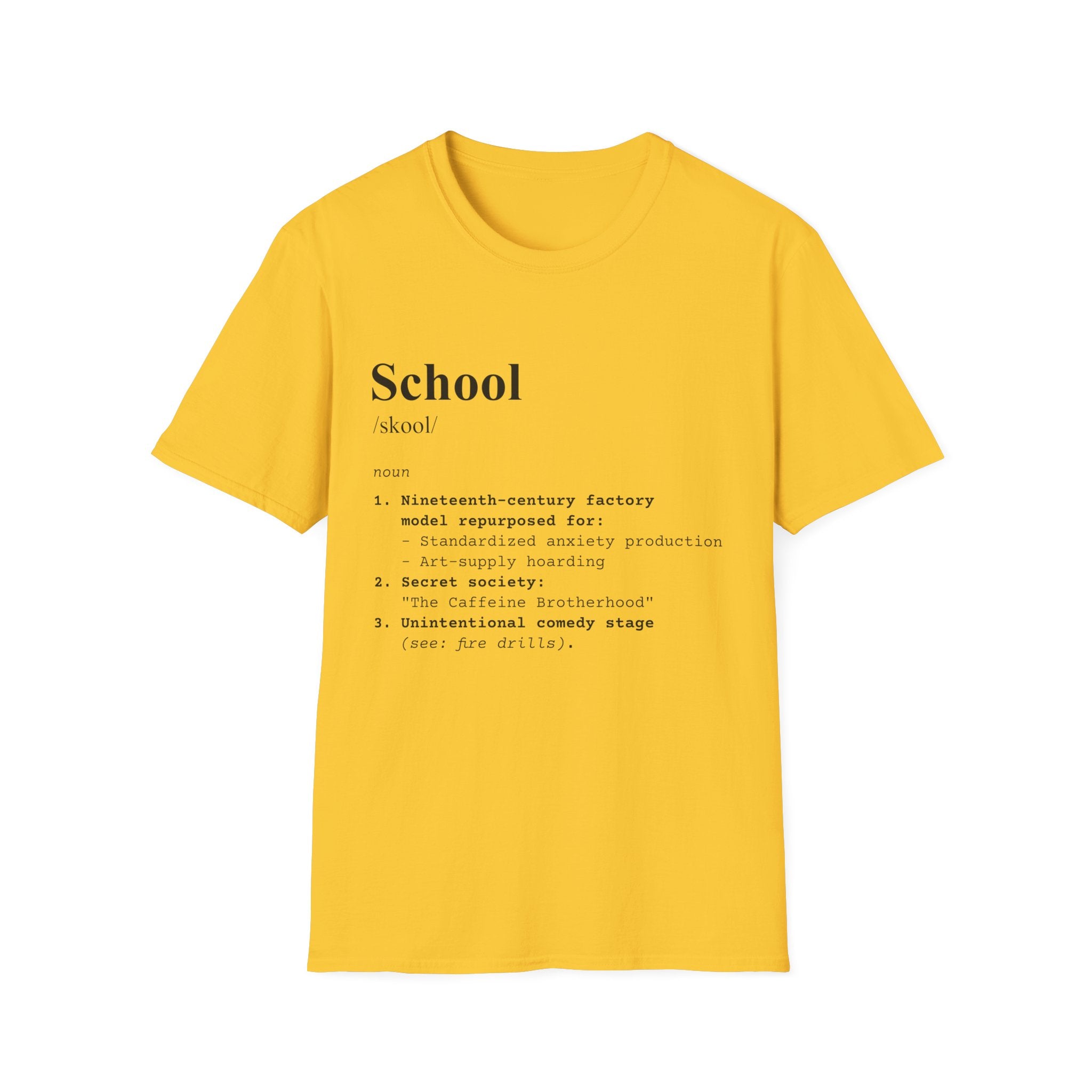School Definition T-Shirt (V3) - Daisy / S - T-Shirt