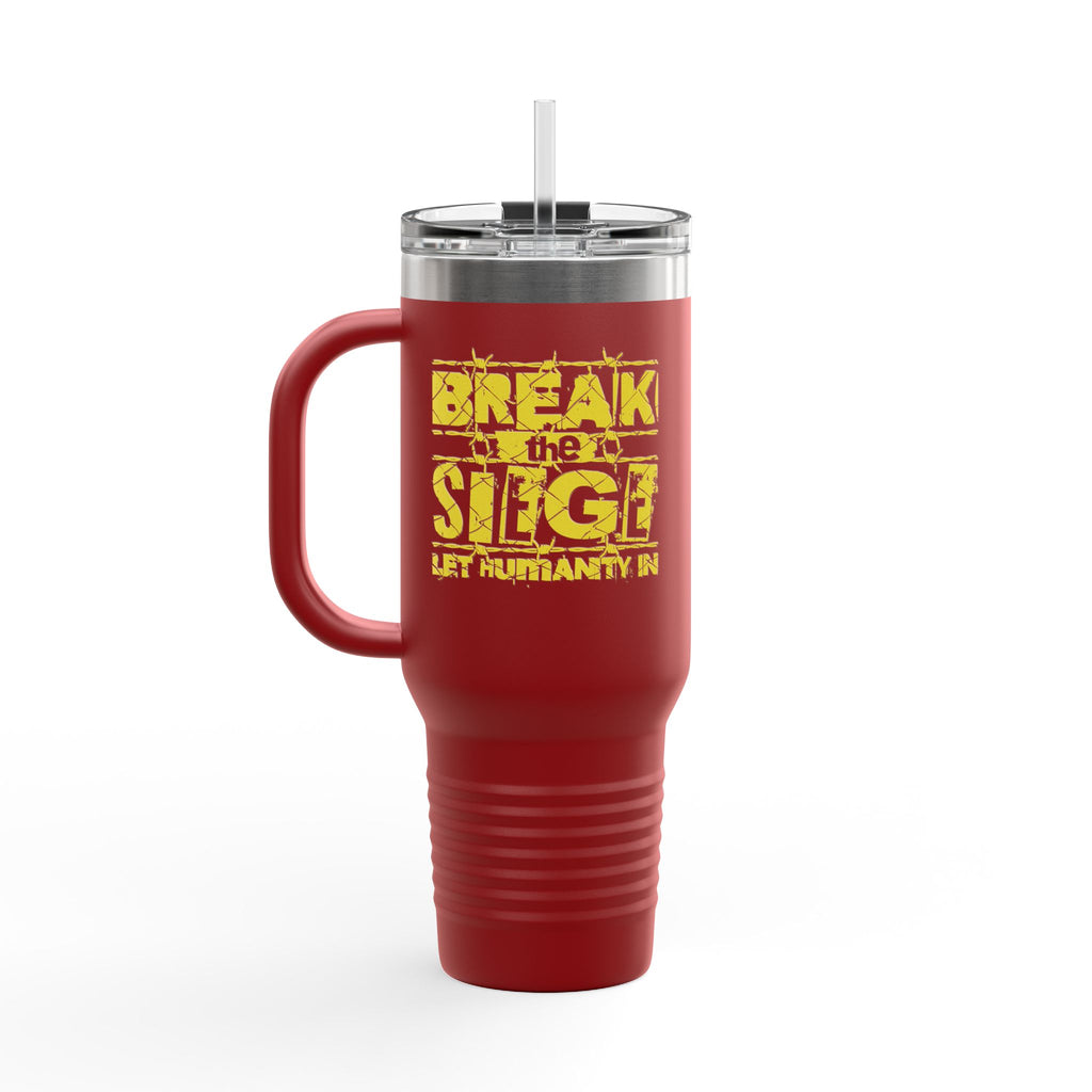 Break the Siege Insulated Travel Mug - 40oz / Red