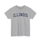 Illinois Vintage Varsity Unisex T-shirt - Sport Grey / S - T-Shirt