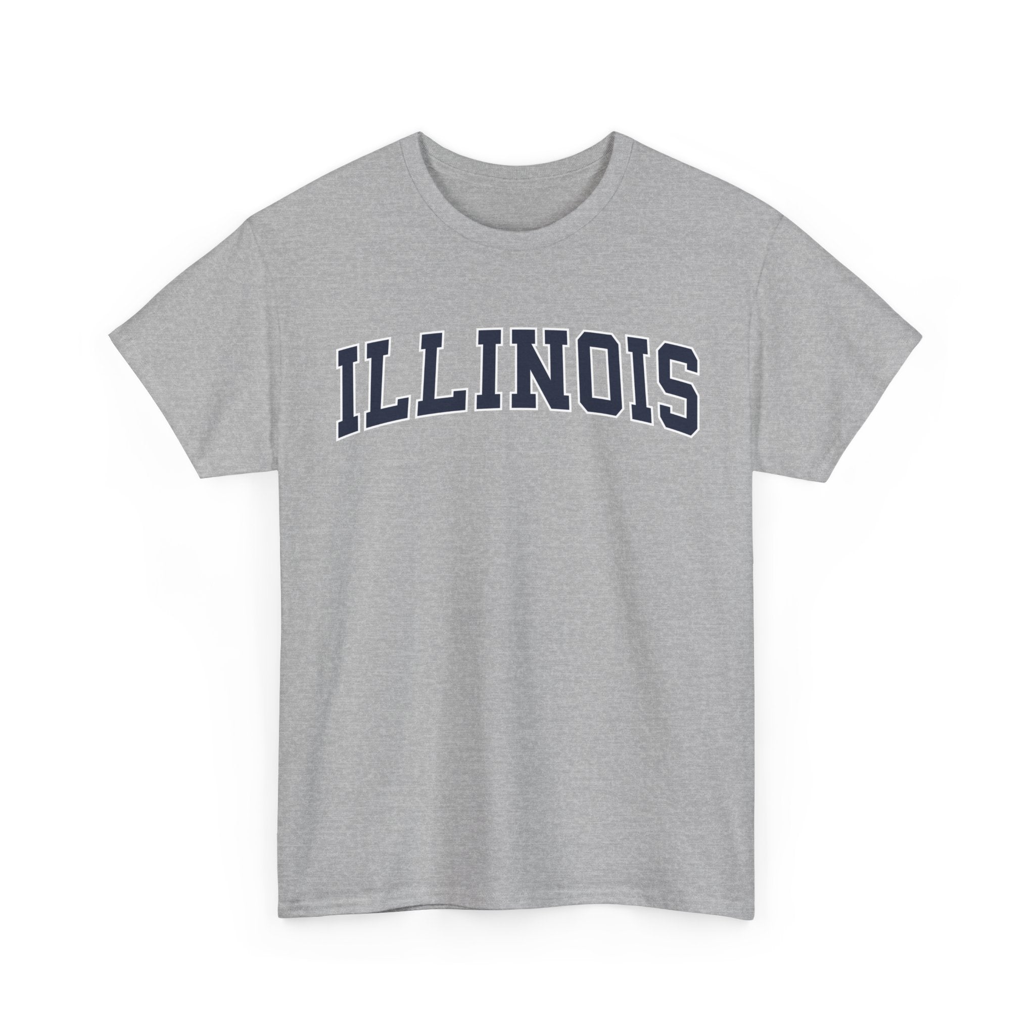 Illinois Vintage Varsity Unisex T-shirt - Sport Grey / S - T-Shirt