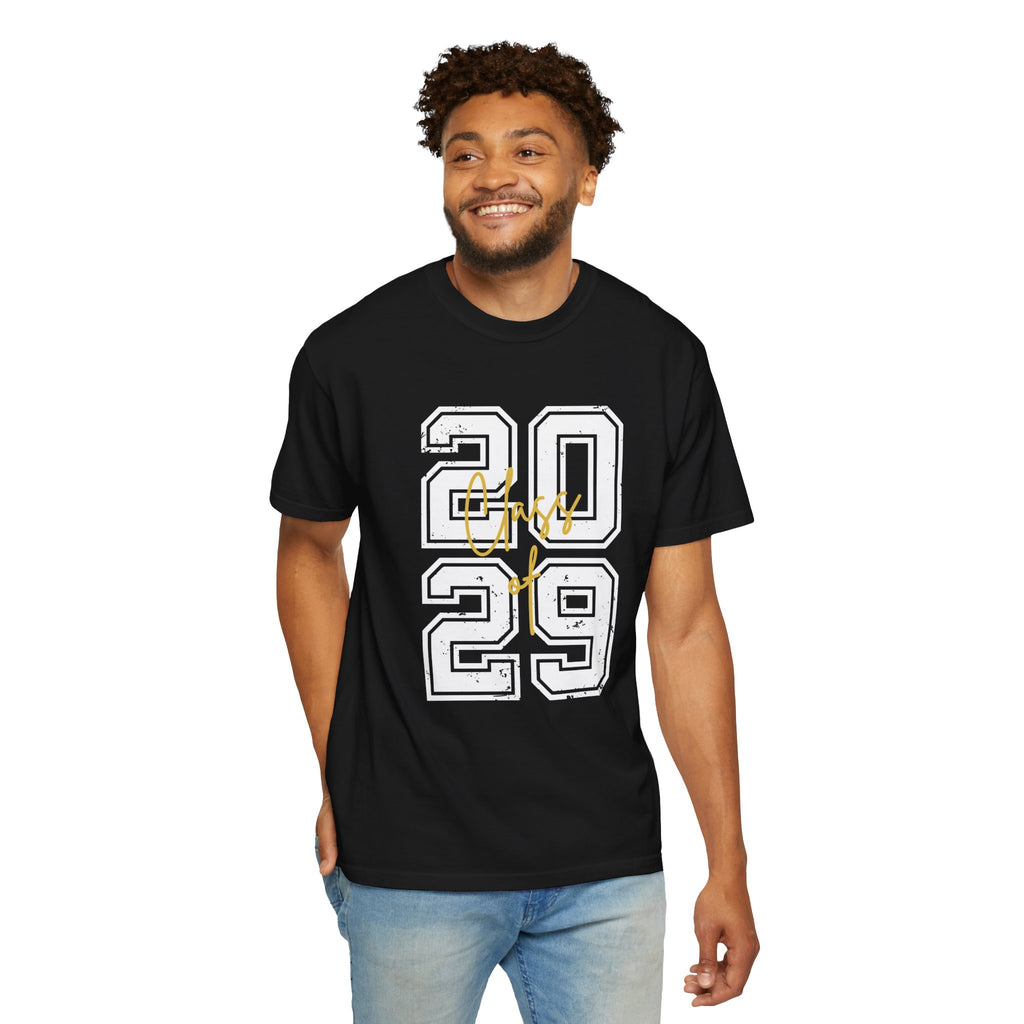 Class of 2029 Vintage Unisex T-Shirt Trendy Graphic Tee for Celebrations Comfortable Everyday Wear Unique Gift Idea