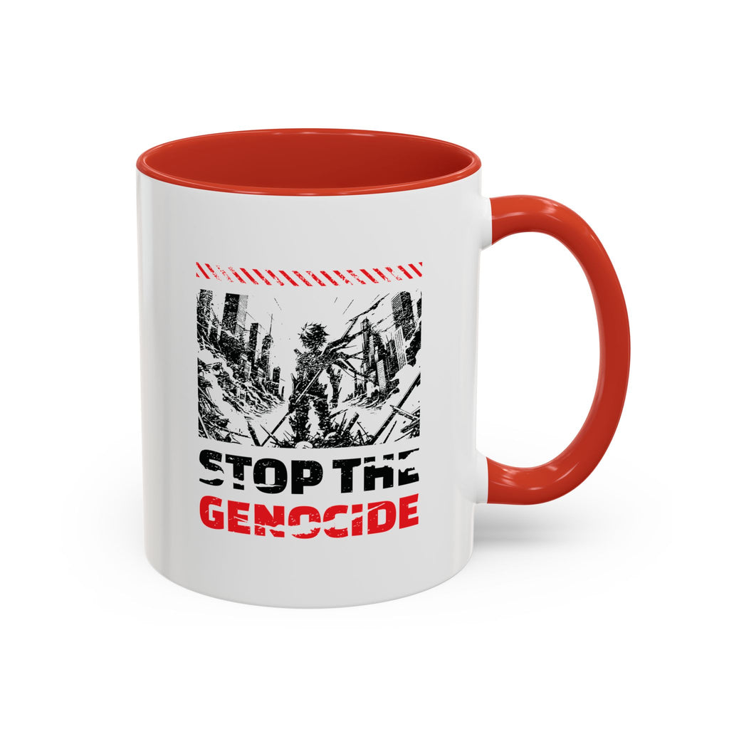 Stop the Genocide Accent Coffee Mug