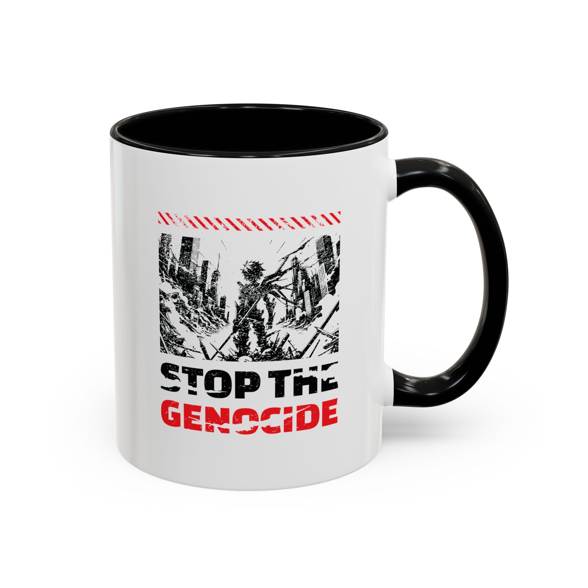 Stop the Genocide Accent Coffee Mug