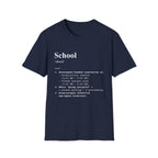 School Definition T-Shirt (V1) - Navy / S - T-Shirt