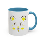 Cute Hamster Face Accent Coffee Mug