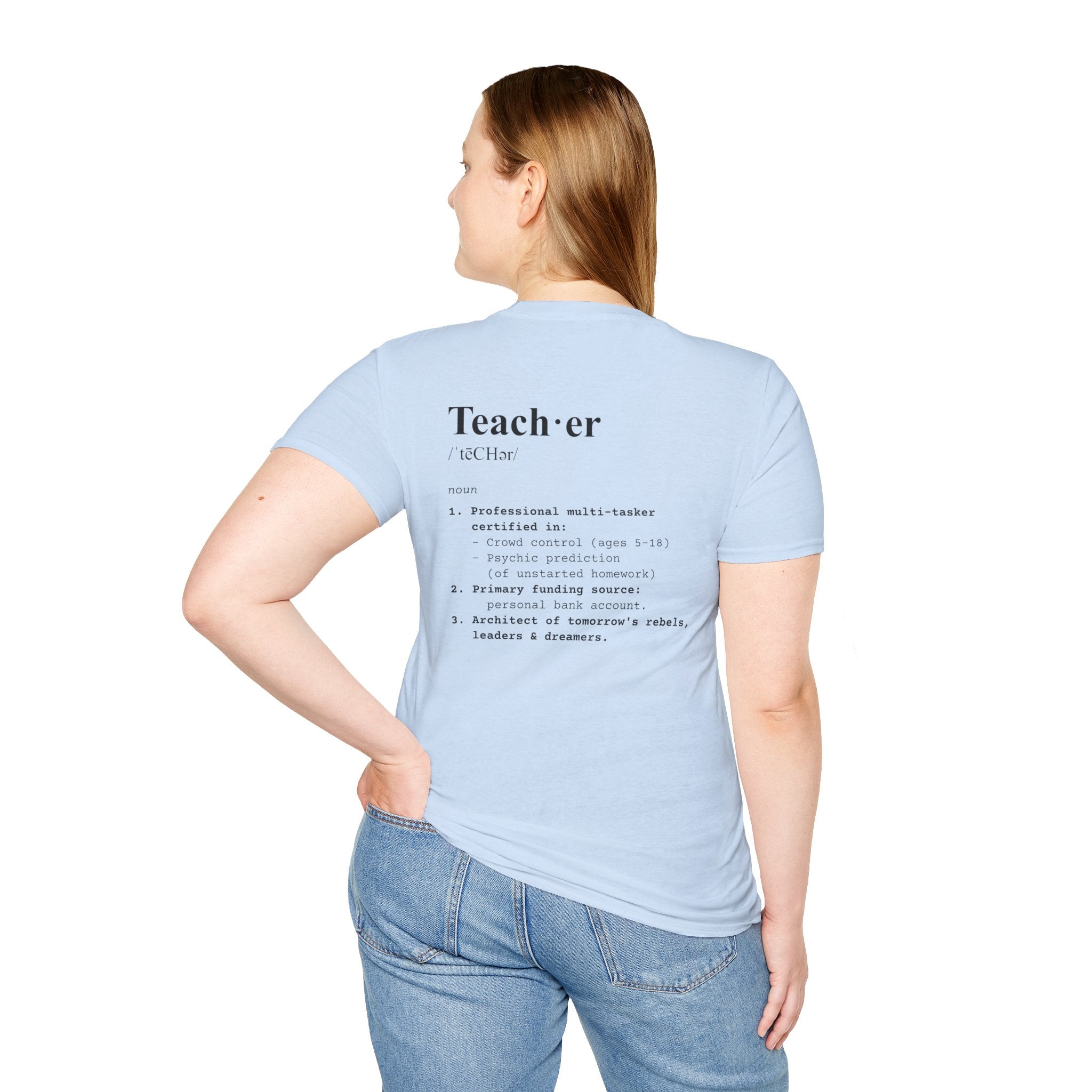 Teacher Definition T-Shirt (V2 - Back Print) - T-Shirt