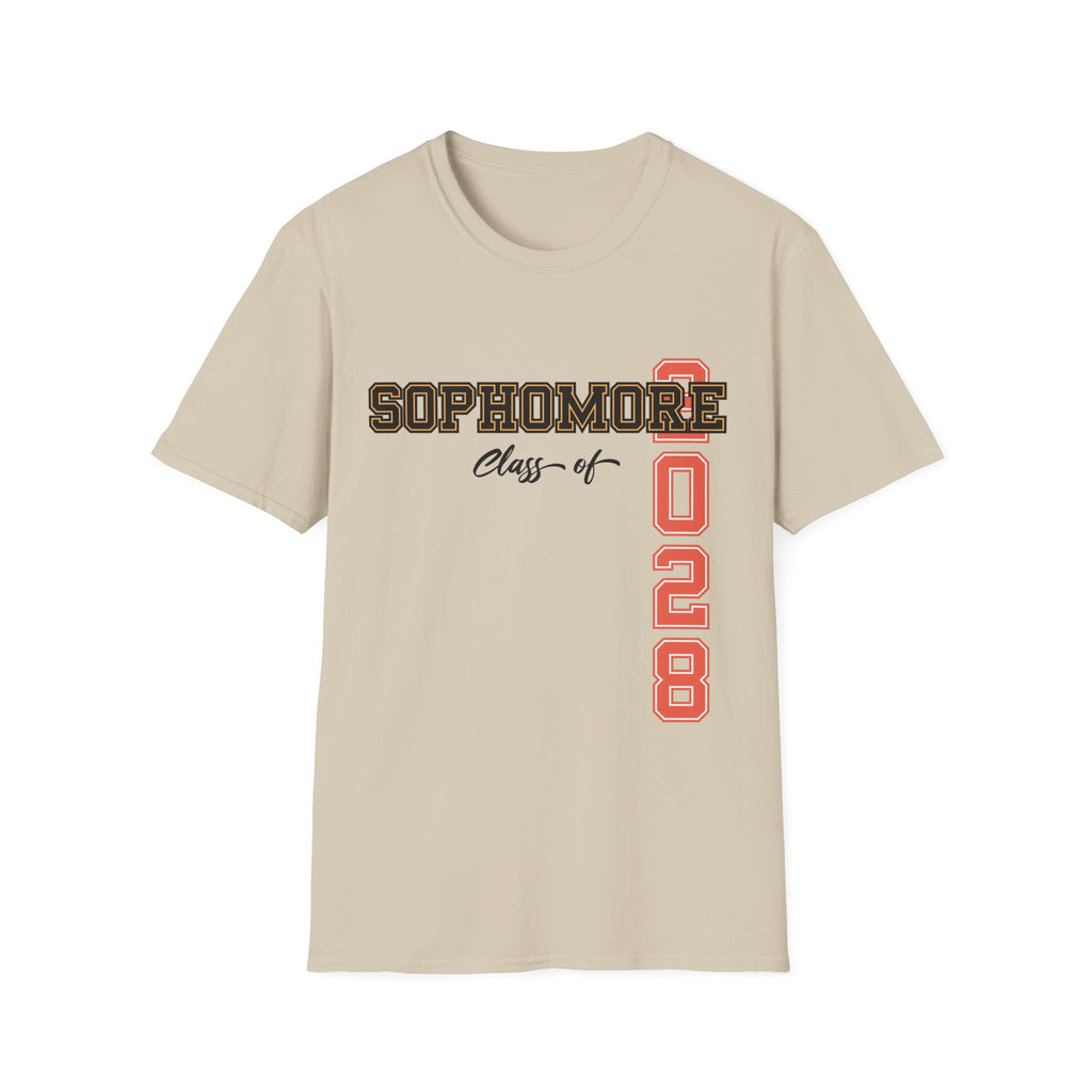 Sophomore Class of 2028 T-Shirt | Graduation Shirt | School Spirit Tee | Trendy Back to School Apparel | Gift