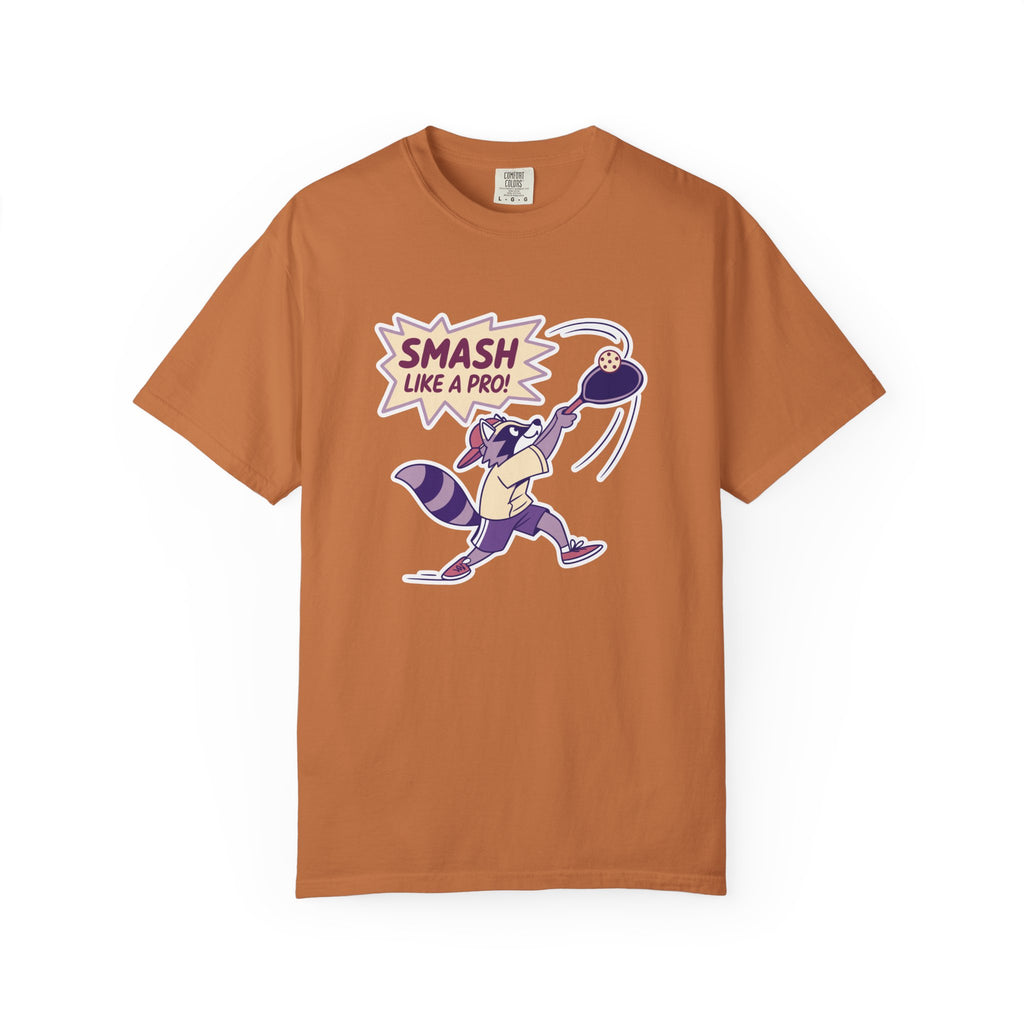 ’Smash Like A Pro’ Pickleball T-Shirt | Retro Sports Quote Tee for Men & Women - Yam / S