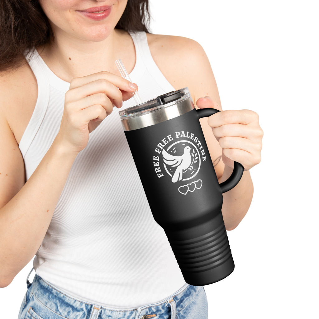Free Palestine Insulated Travel Mug