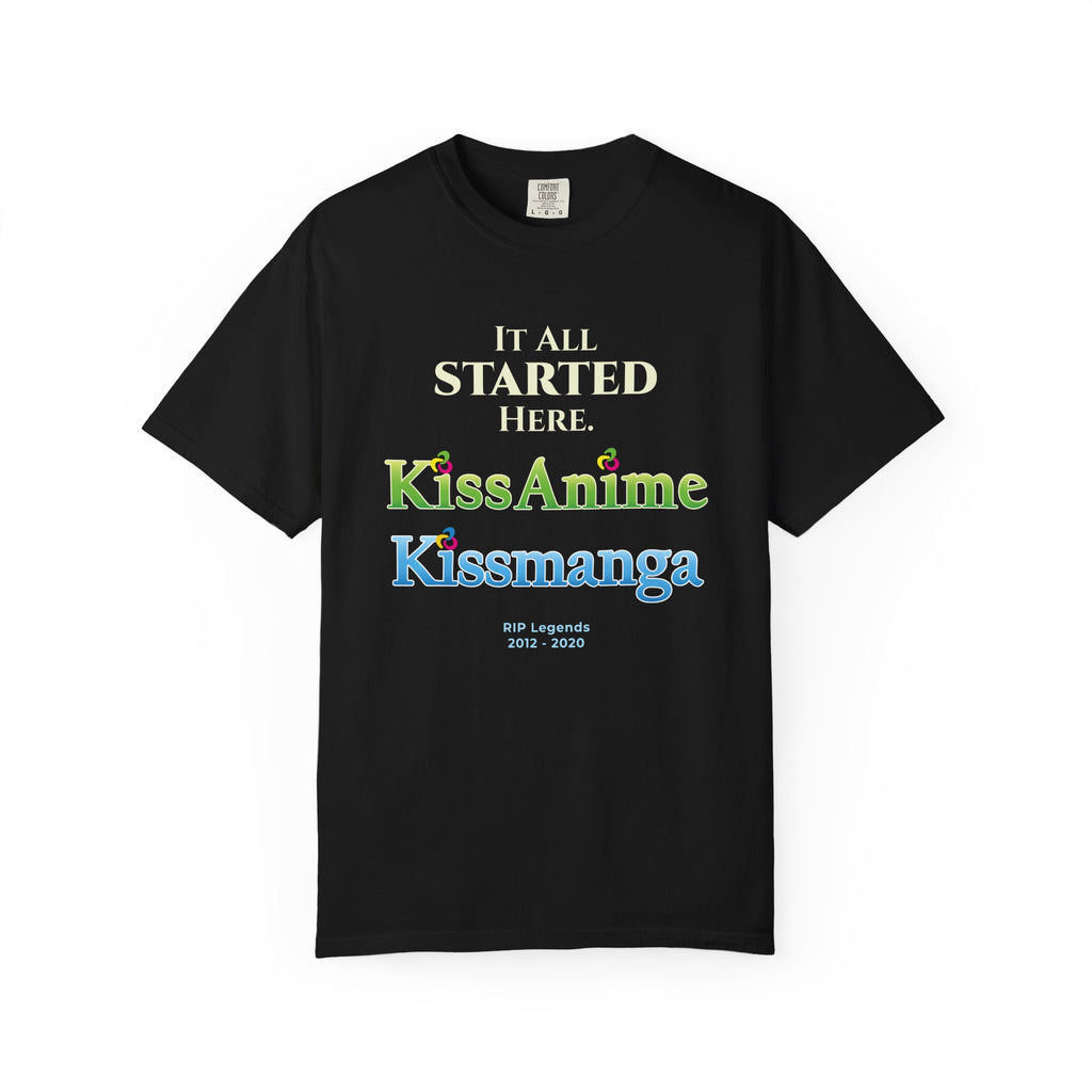 OG Anime Sites T-Shirt - KissAnime Kissmanga Tribute & Throwback Tee