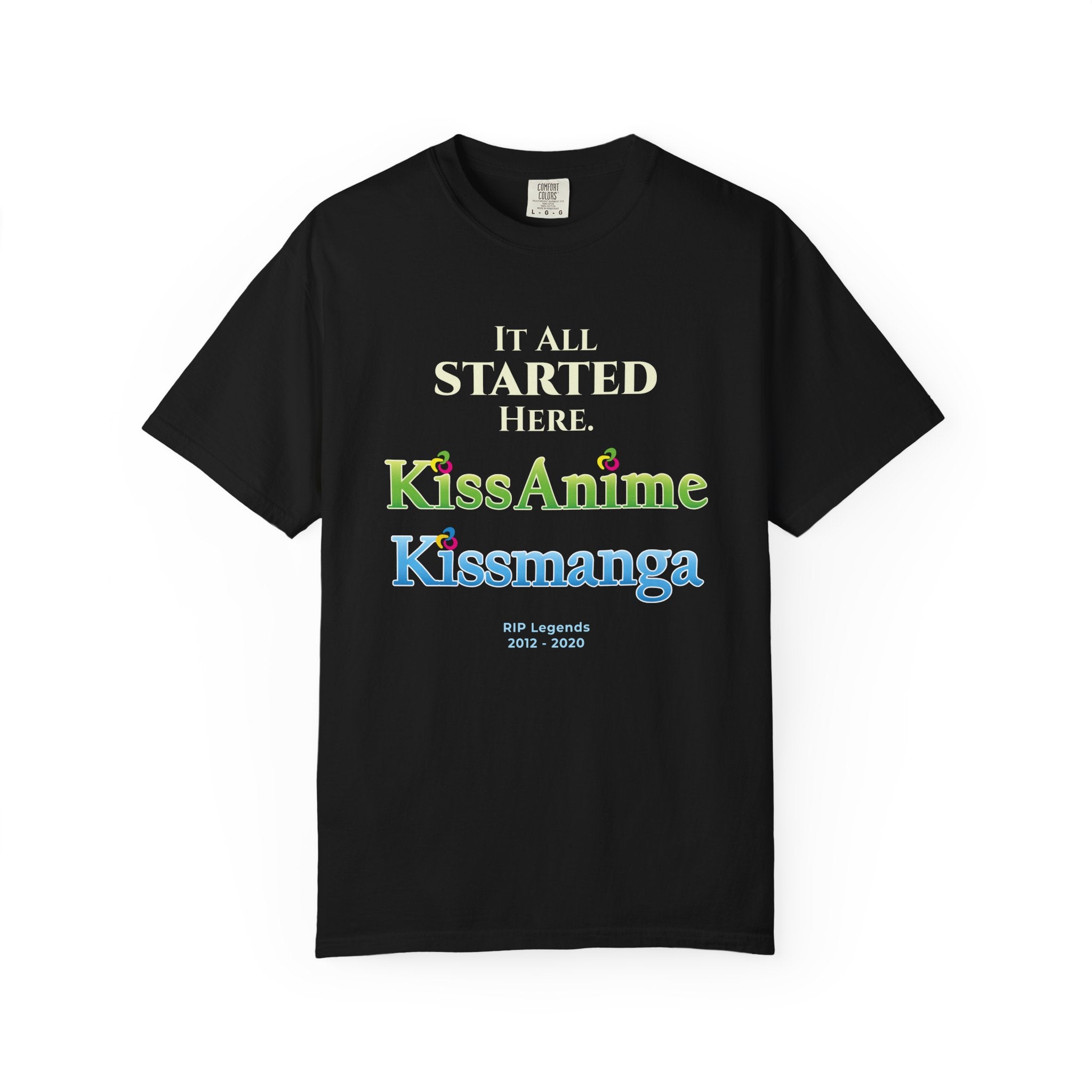 OG Anime Sites T-Shirt - KissAnime Kissmanga Tribute & Throwback Tee