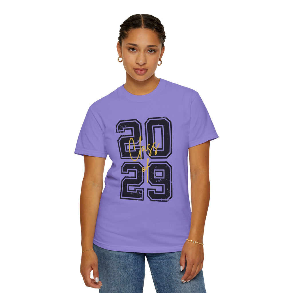 Class of 2029 Vintage Unisex T-Shirt Trendy Graphic Tee for Celebrations Comfortable Everyday Wear Unique Gift Idea