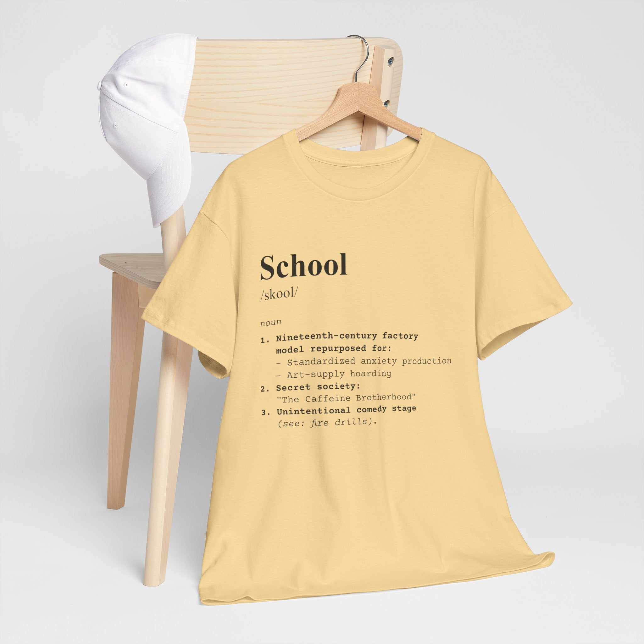 School Definition Unisex Tee Perfect for Students Teachers Casual Wear Back to School Birthday Gifts Graduation