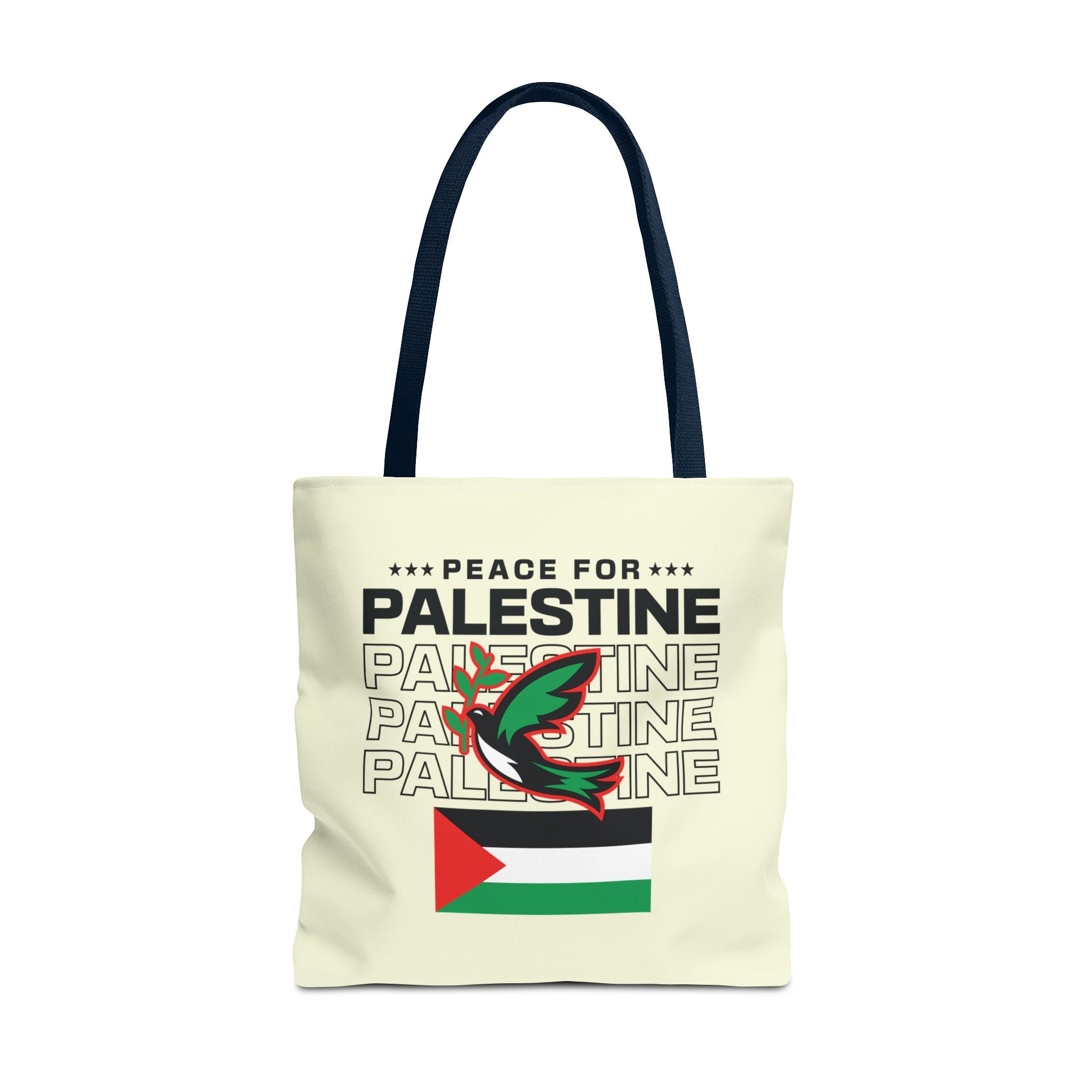Peace for Palestine Tote Bag - 18’’ × / Navy - Bags