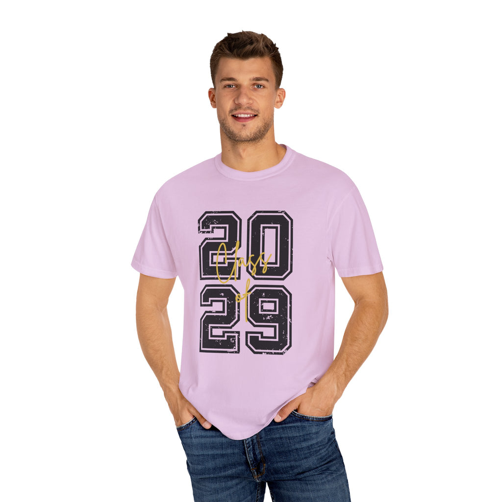 Class of 2029 Vintage Unisex T-Shirt Trendy Graphic Tee for Celebrations Comfortable Everyday Wear Unique Gift Idea
