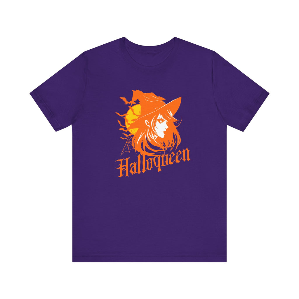 Halloqueen Witch T-Shirt: Sassy Halloween Queen Tee with Vintage Retro Design - Team Purple / S - T-Shirt