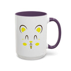 Cute Hamster Face Accent Coffee Mug