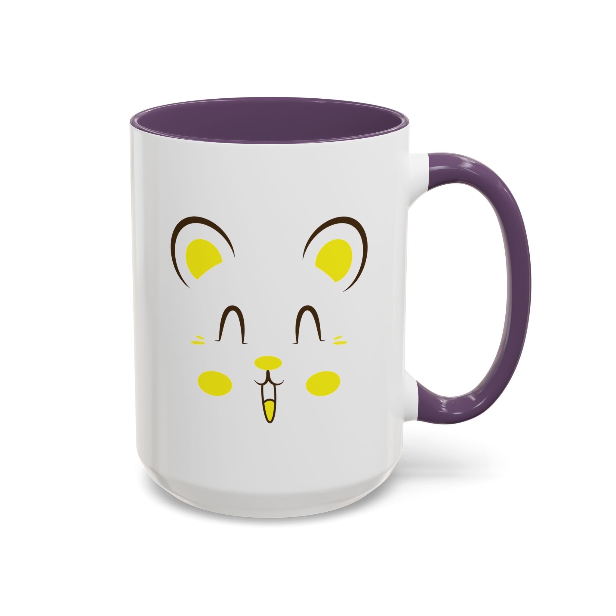 Cute Hamster Face Accent Coffee Mug