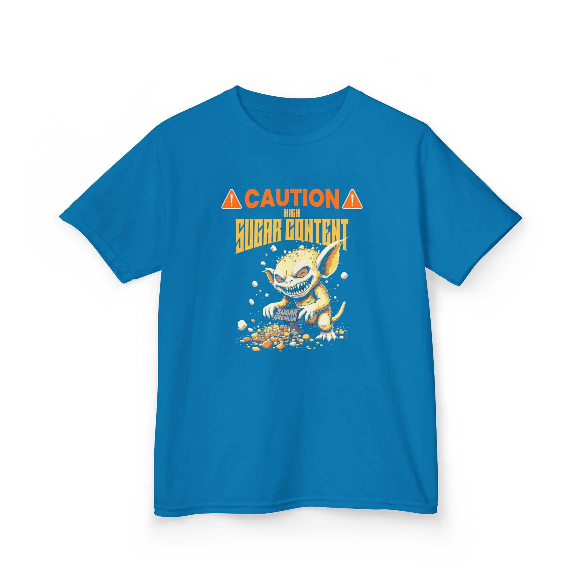 ⚠️Caution⚠️High Sugar Content Halloween T-Shirt (for Kids/Teens) - XS / Sapphire - Kids clothes