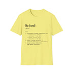 School Definition T-Shirt (V1) - Cornsilk / S - T-Shirt