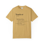 Teacher Definition T-Shirt (V1) - Mustard / S - T-Shirt