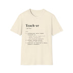 Teacher Definition T-Shirt (V2) - Natural / S - T-Shirt