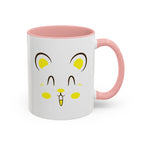 Cute Hamster Face Accent Coffee Mug