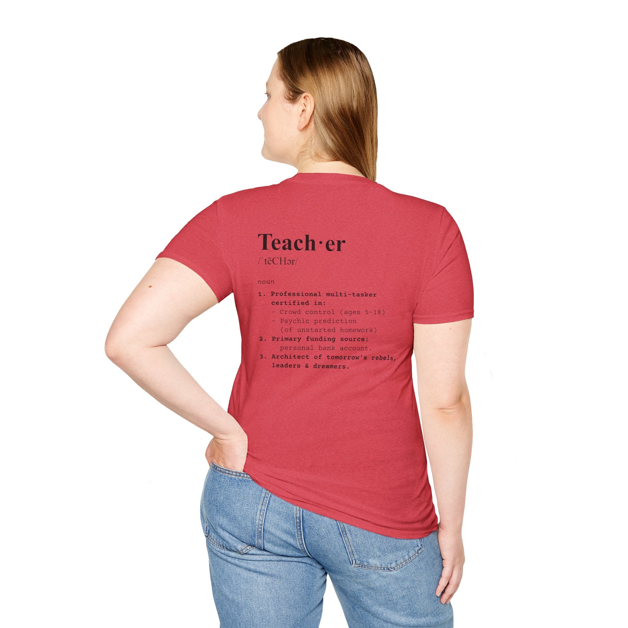 Teacher Definition T-Shirt (V2 - Back Print) - T-Shirt
