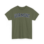 Vermont Vintage Varsity Unisex T-shirt - Military Green / S - T-Shirt
