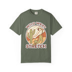 Cat Cowboy Yoga T-Shirt | Wild West Adventure Graphic Tee - Moss / S