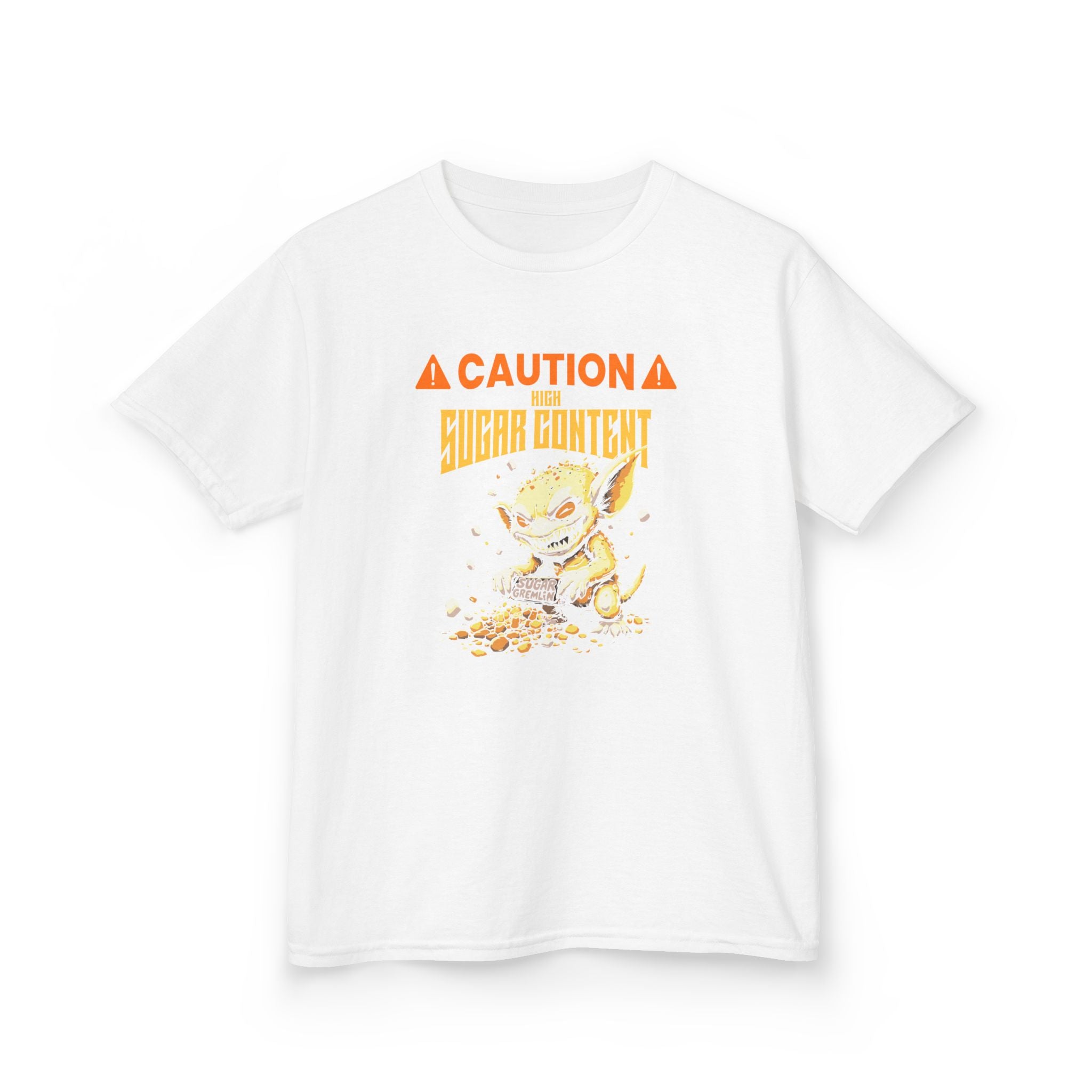 ⚠️Caution⚠️High Sugar Content Halloween T-Shirt (for Kids/Teens) - XS / White - Kids clothes
