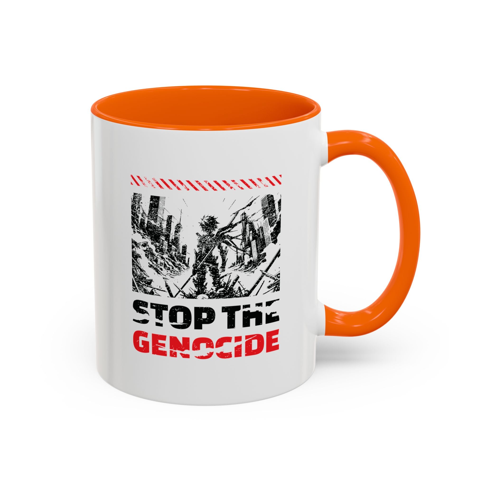 Stop the Genocide Accent Coffee Mug