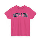 Nebraska Vintage Varsity Unisex T-shirt - Heliconia / S - T-Shirt