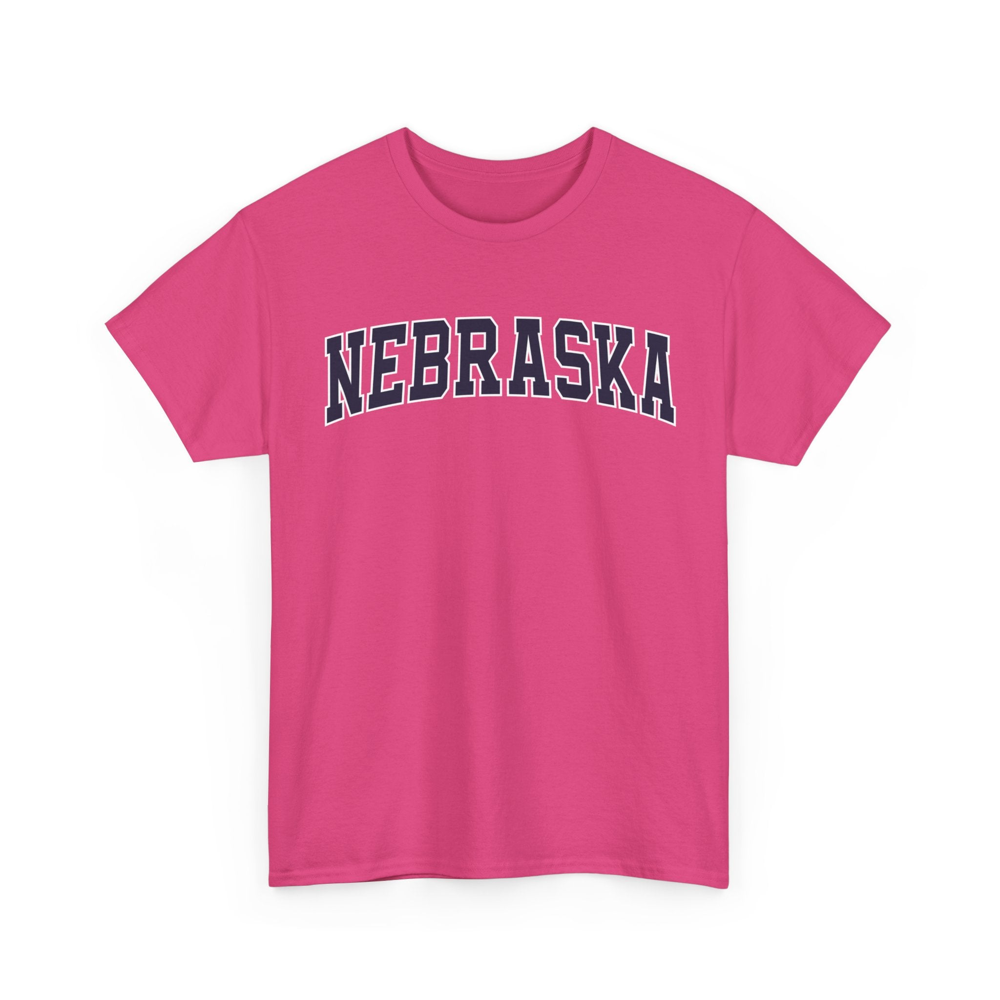 Nebraska Vintage Varsity Unisex T-shirt - Heliconia / S - T-Shirt