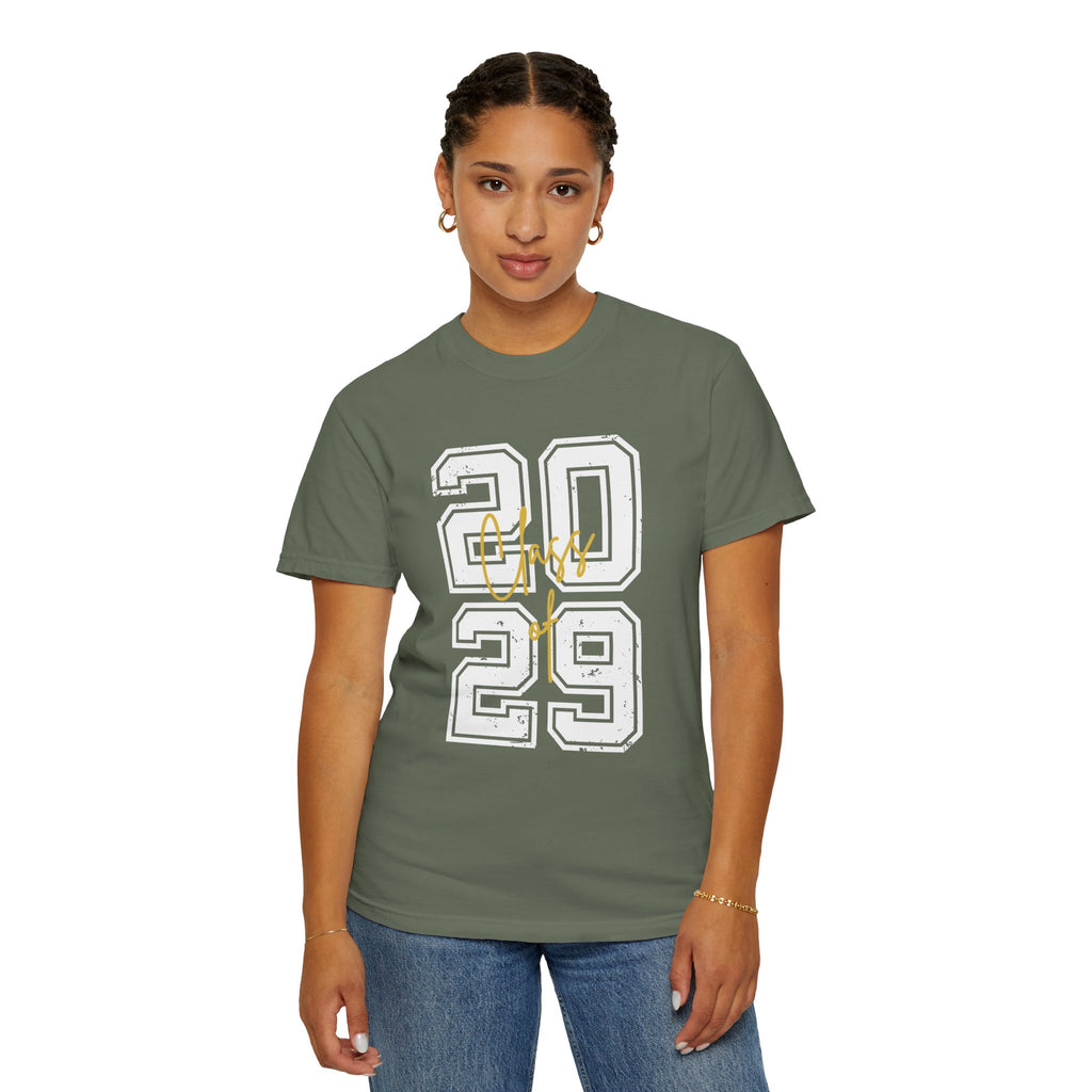 Class of 2029 Vintage Unisex T-Shirt Trendy Graphic Tee for Celebrations Comfortable Everyday Wear Unique Gift Idea