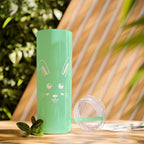 Cute Bunny Skinny Tumbler 20oz with Straw - Mug