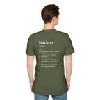 Teacher Definition T-Shirt (V4 - Back Print) - T-Shirt