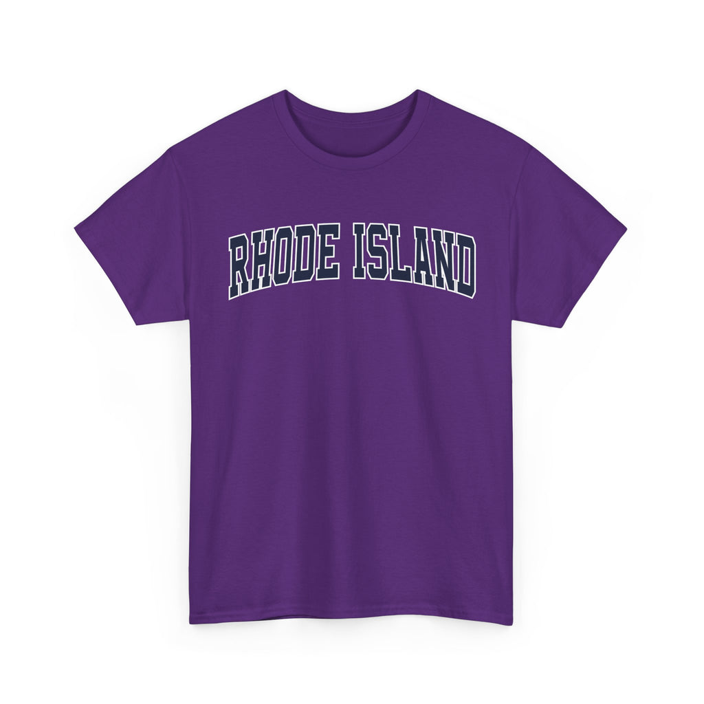 Rhode Island Vintage Varsity Unisex T-shirt - Purple / S - T-Shirt