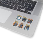 Cute Halloween Cat Stickers - Kiss-Cut Vinyl Decals for Laptops Water Bottles & Journals (Waterproof Glossy) - Paper