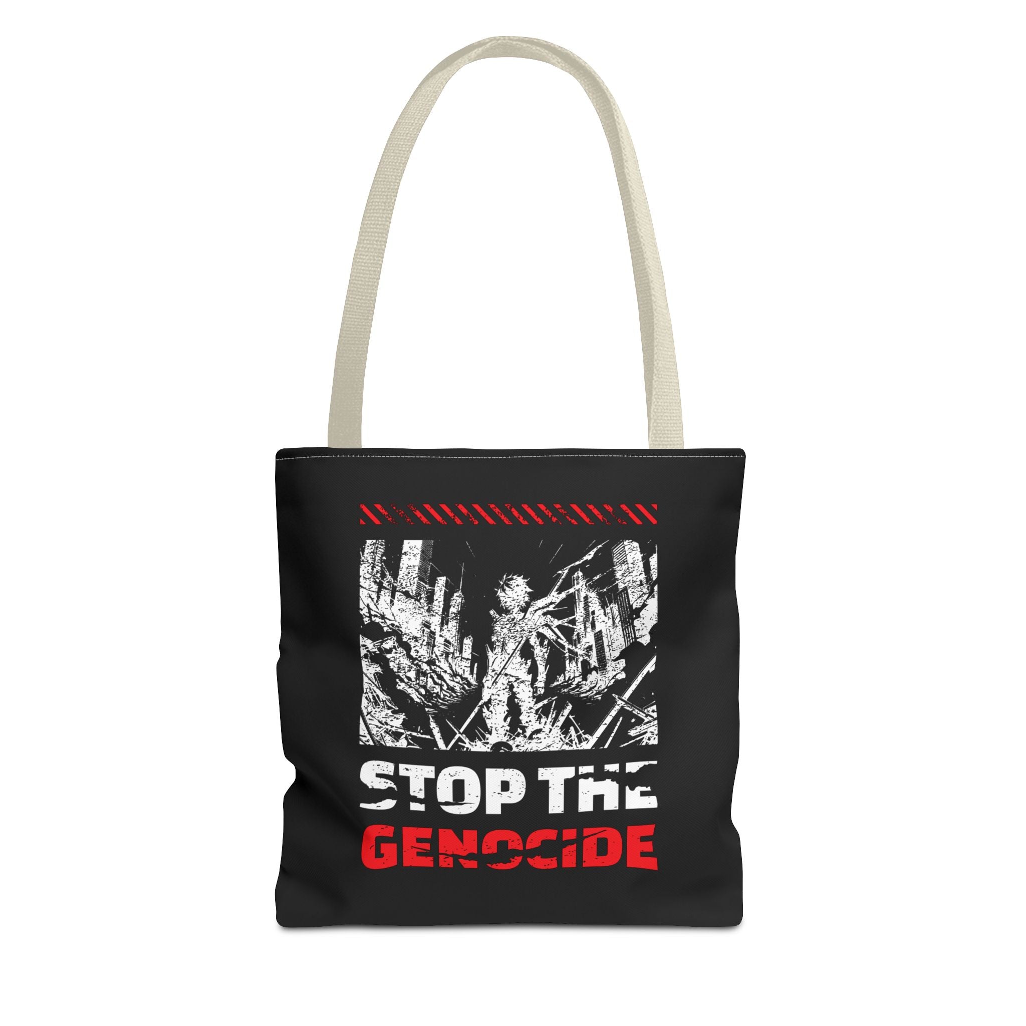 Stop the Genocide Tote Bag - 13’’ × / Beige - Bags
